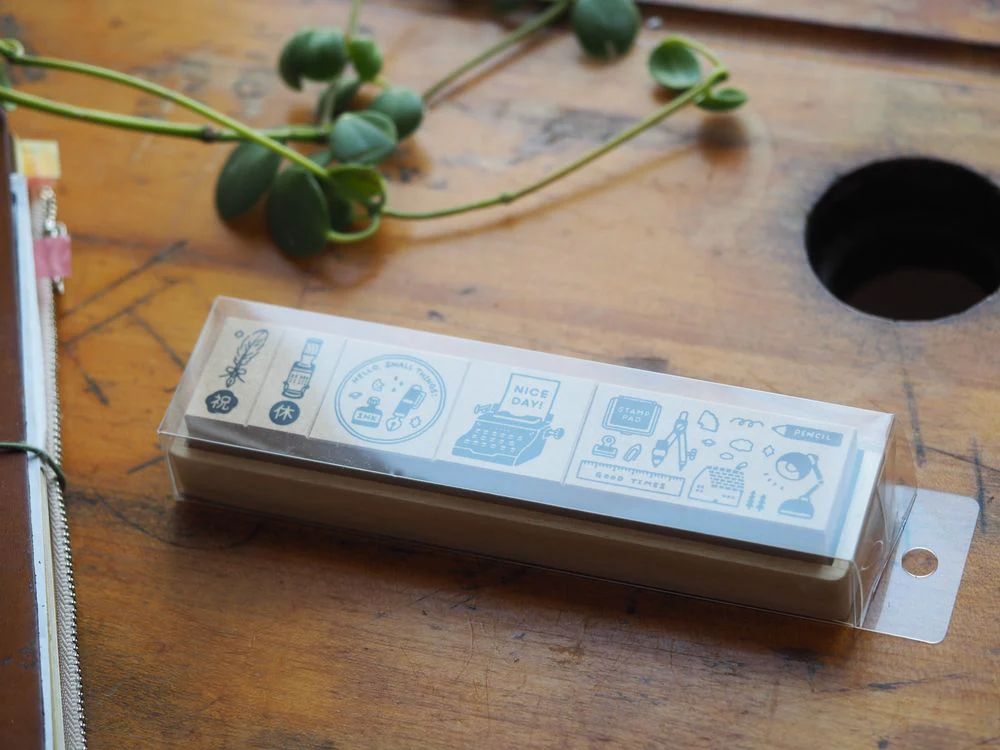 eric x Sanby Stamp Set - Writing Instruments (Set of 5)