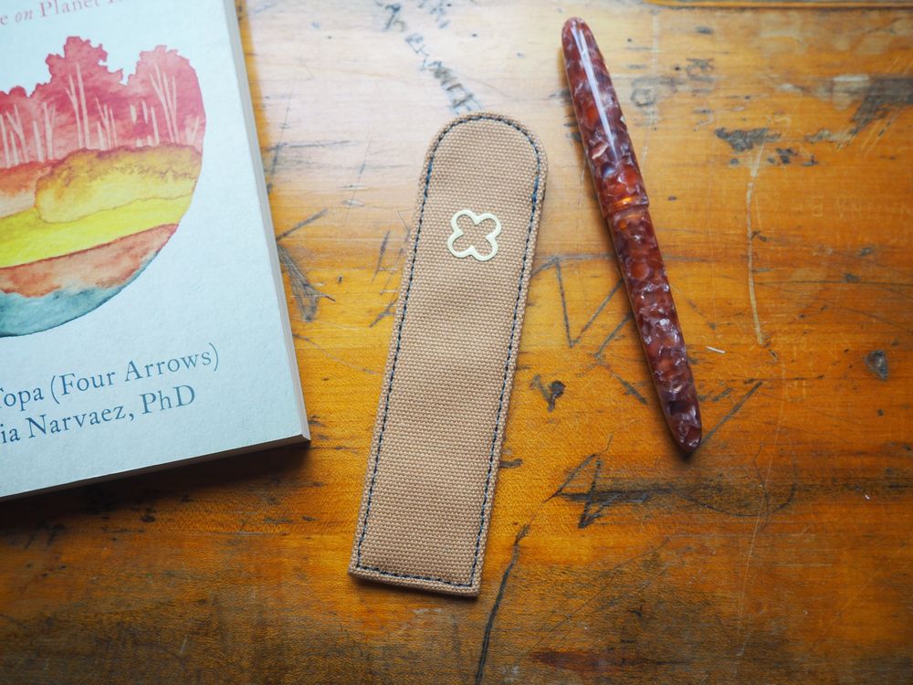Esterbrook - Canvas Single Pen Sleeve - Tan
