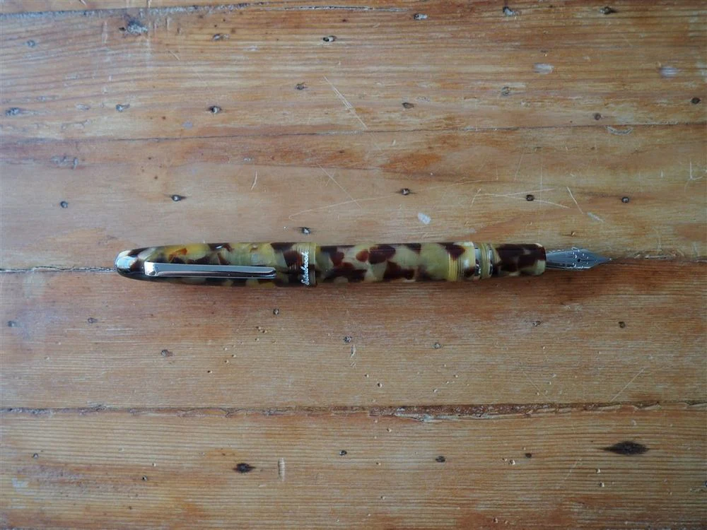 Esterbrook Estie Fountain Pen - Tortoise with Silver Trim - Image 2