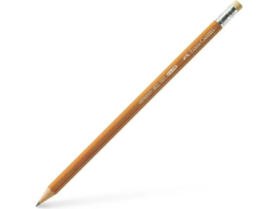 Faber-Castell 1117 Pencil with Eraser - HB