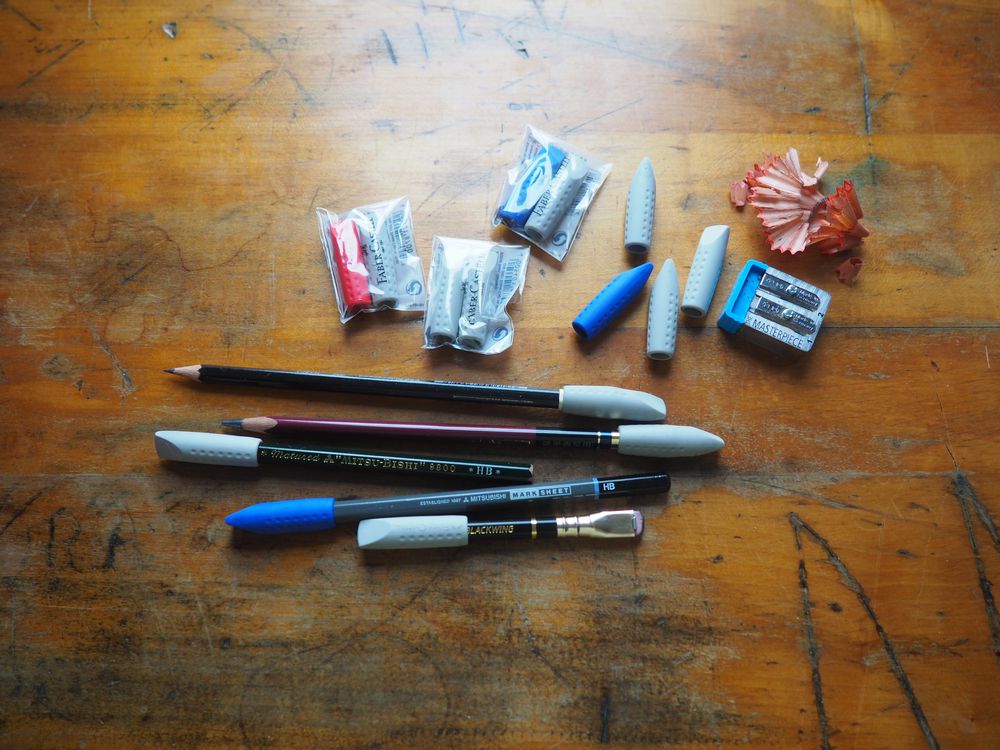 Faber-Castell Grip 2001 Eraser Cap - Twin Pack - Image 2
