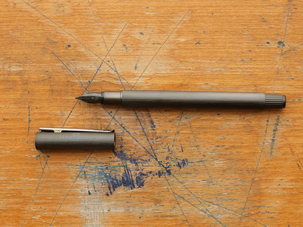 Faber Castell Neo-Slim Fountain Pen - Gun Metal - Image 2