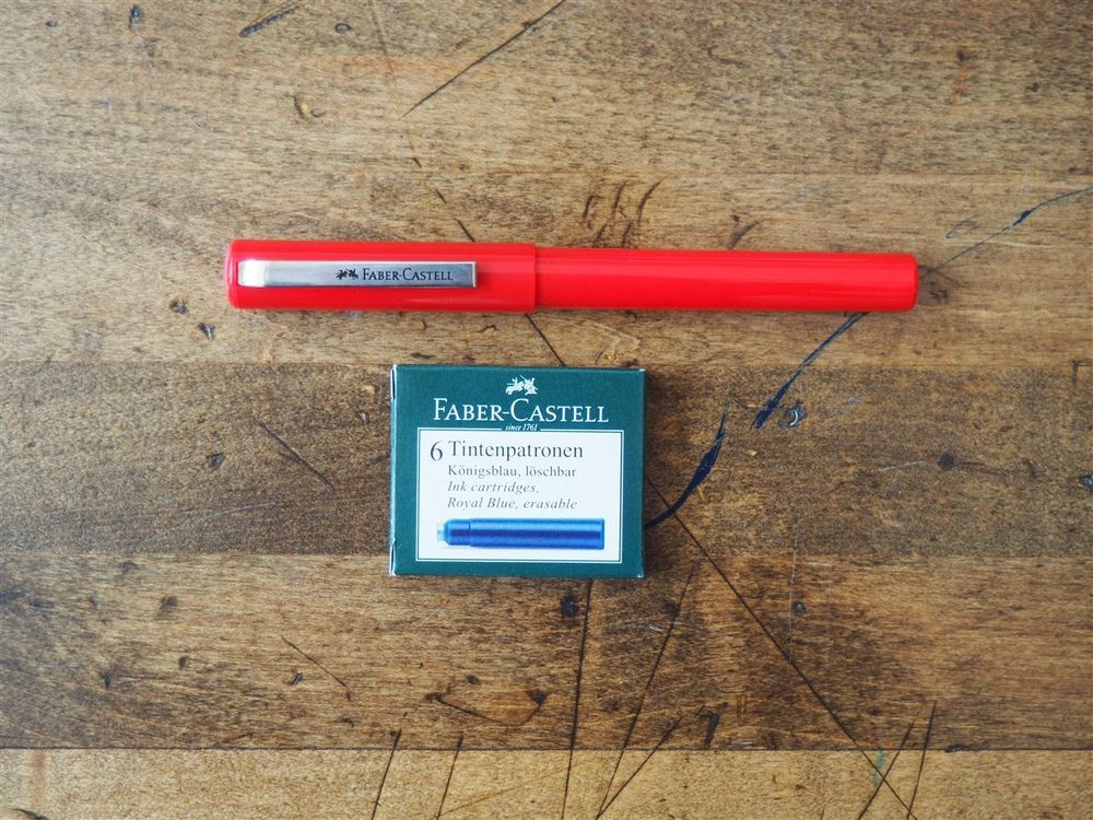 Faber-Castell School Fountain Pen - Red - Image 2