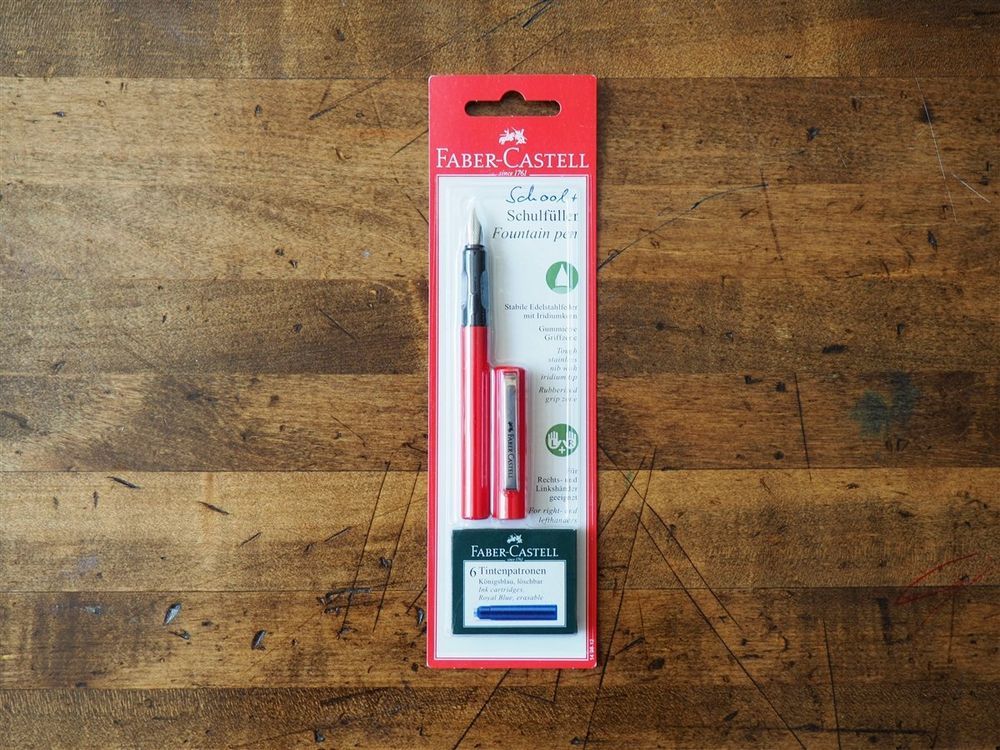 Faber-Castell School Fountain Pen - Red - Image 3