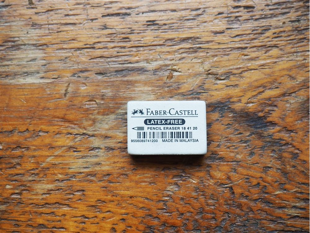 Faber-Castell White Latex-Free Pencil Eraser