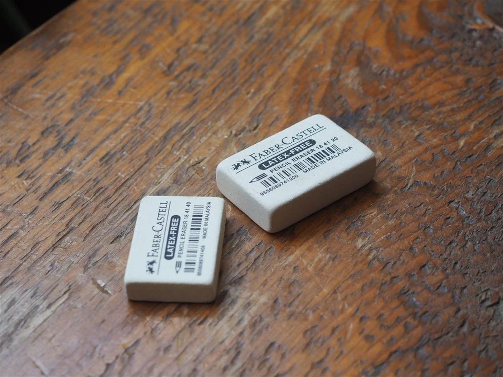 Faber-Castell White Latex-Free Pencil Eraser - Small - Image 3