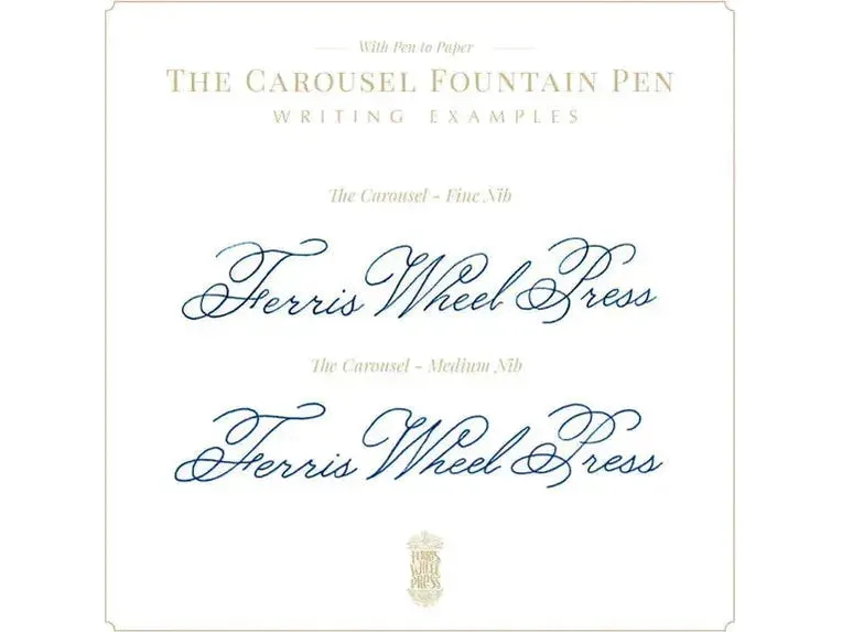 Ferris Wheel Press - Aluminum Carousel Fountain Pen - Highland Smoke - Image 3