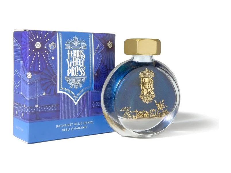 Ferris Wheel Press Fountain Pen Ink (38mL) - Fashion District Collection - Bathurst Blue Denim