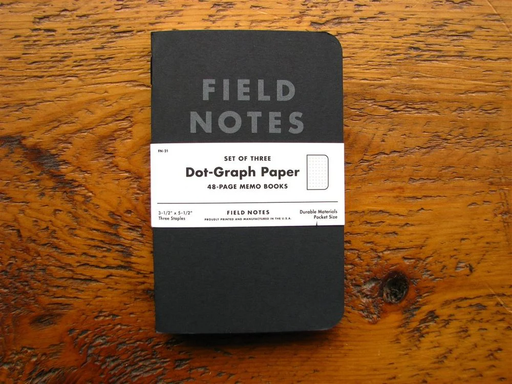 Field Notes - 3-Pack - Pitch Black (Dot)