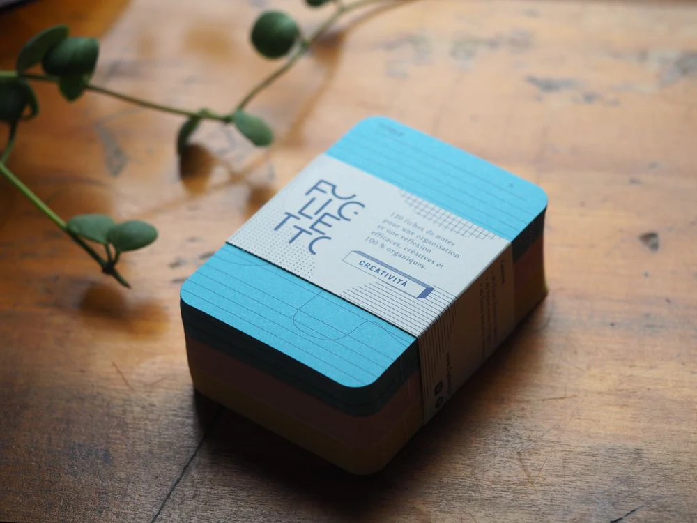 Foglietto - Memo Cards - Deck of 120 - A7 - Creatività (Blue/Pink/Yellow)