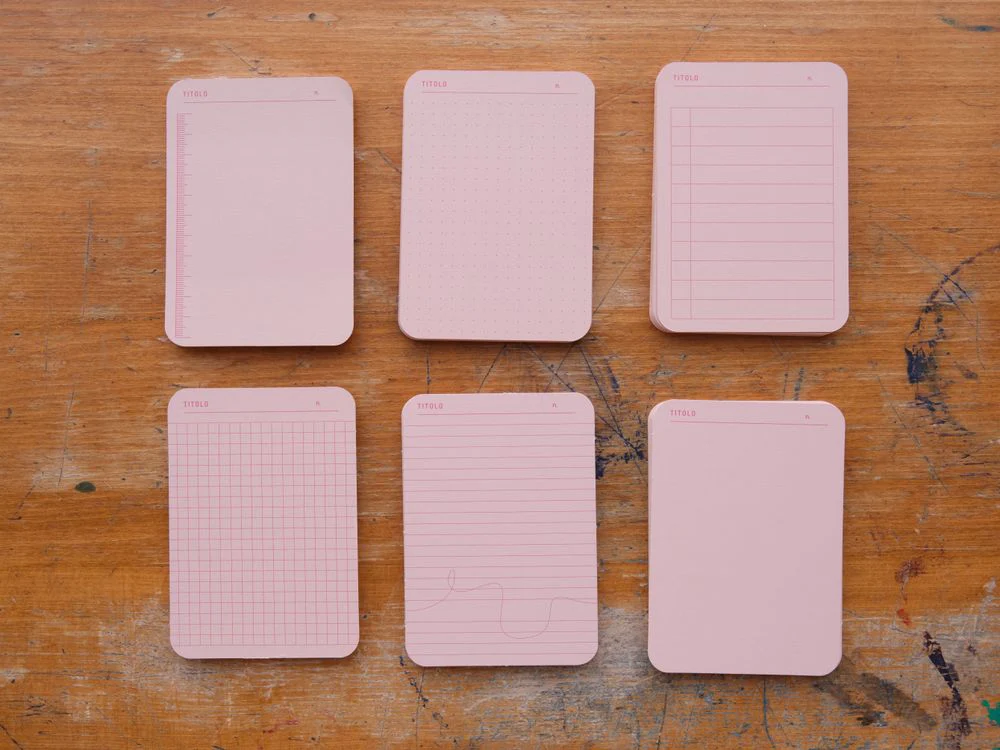Foglietto - Memo Cards - Deck of 120 - A7 - Rosa - Image 2