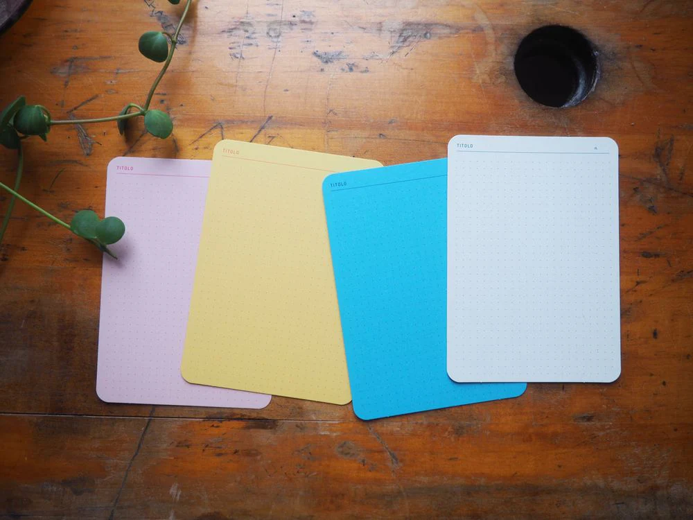 Foglietto - Memo Cards - Deck of 60 - A6 - Puntini Puntini (Blue/Pink/White/Yellow) - Image 2