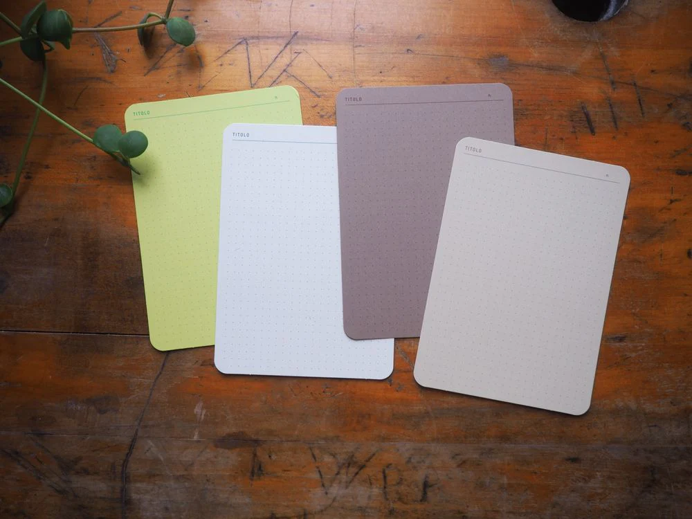 Foglietto - Memo Cards - Deck of 60 - A6 - Puntini Puntini (Green/Beige/Brown/White) - Image 2