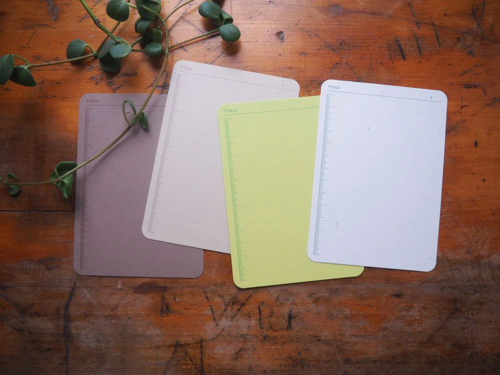 Foglietto - Memo Cards - Deck of 60 - A6 - Regola (Beige/Brown/Tatin Green/White) - Image 2