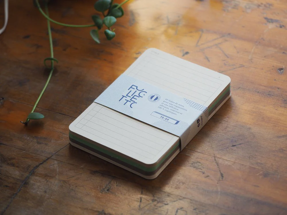 Foglietto - Memo Cards - Deck of 60 - A6 - To-Do (Green/Brown/Beige/White)