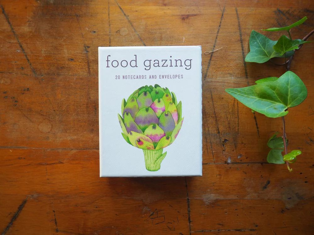 Food Gazing Notecard Set: 20 Notecards and Envelopes