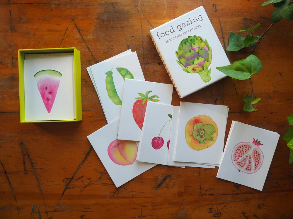 Food Gazing Notecard Set: 20 Notecards and Envelopes - Image 2
