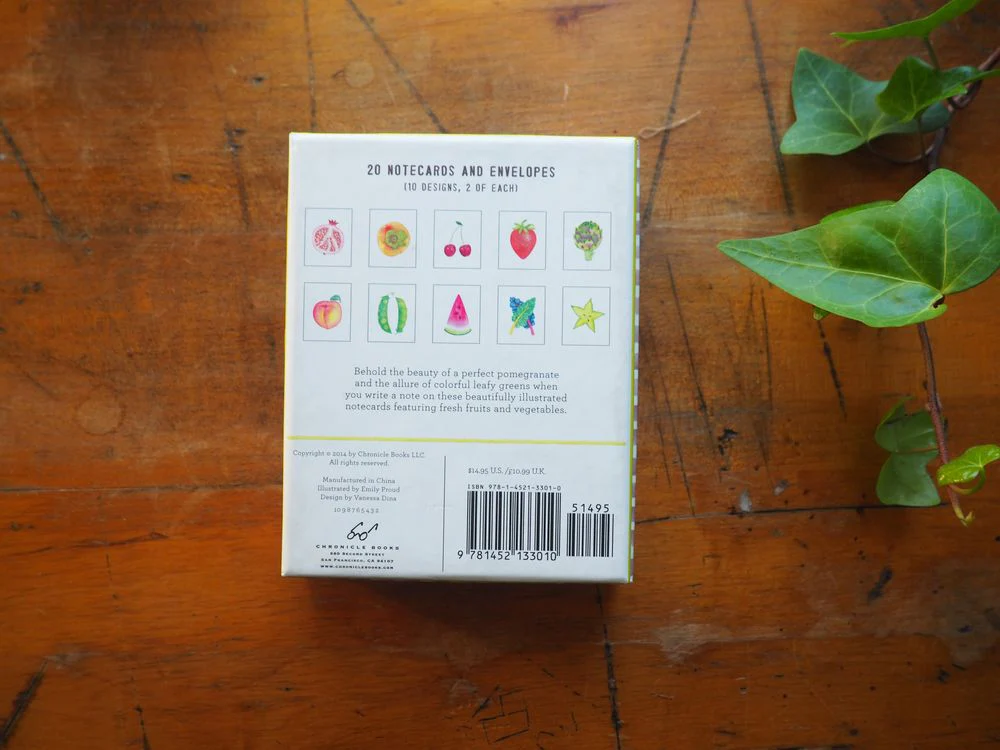Food Gazing Notecard Set: 20 Notecards and Envelopes - Image 3
