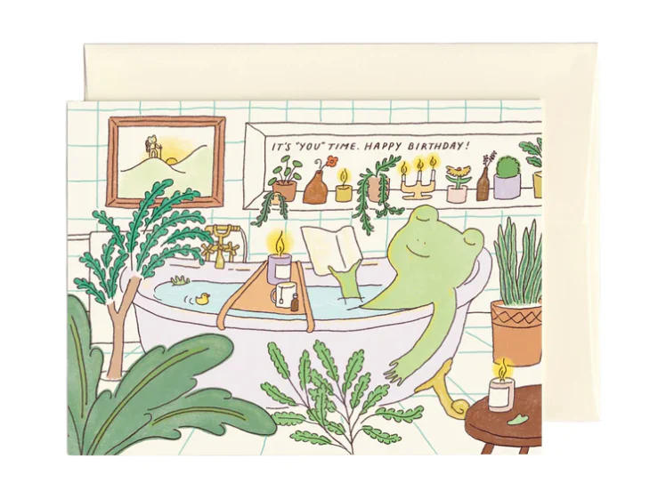 Foonie - Birthday Greeting Card - Bath Time - Image 2