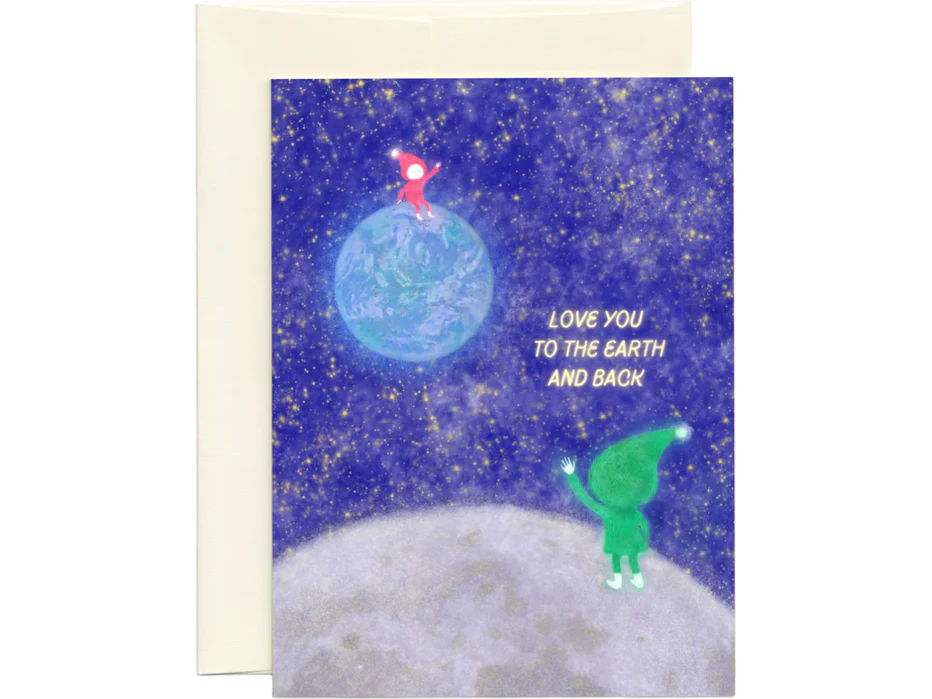 Foonie - Love You Greeting Card - To the Earth and Back - Image 2