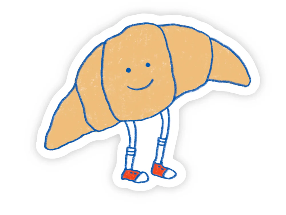 Foonie - Vinyl Sticker - Mr. Croissant