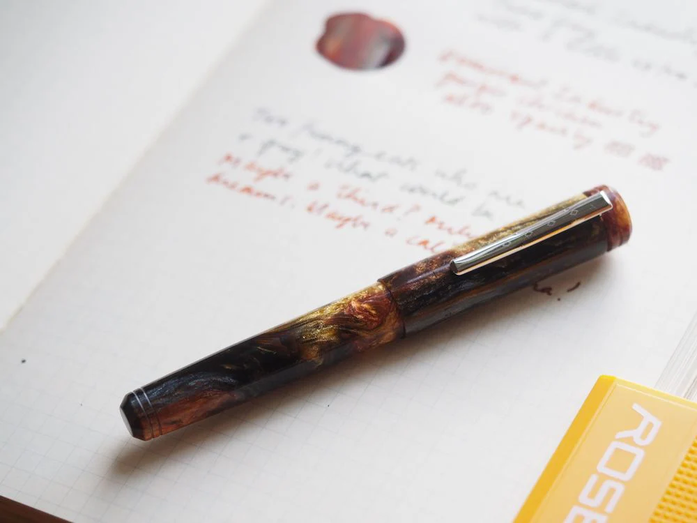 Franklin-Christoph Special Edition Pocket 20 Fountain Pen - Walnut - Wonder Pens Exclusive with Clip - Image 2