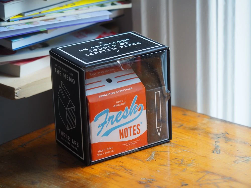 Fresh Ideas Milk Carton Note Set