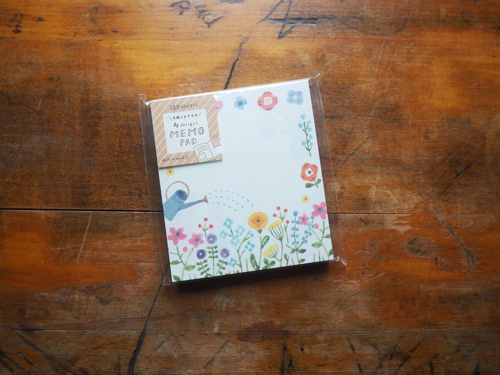 Furukawashiko - Memo Pad - 100 Sheets - Flowers (LM171)