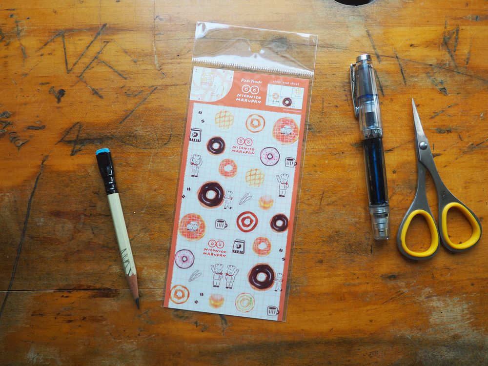 Furukawashiko - Transparent Stickers - 1 Sheet - Donuts