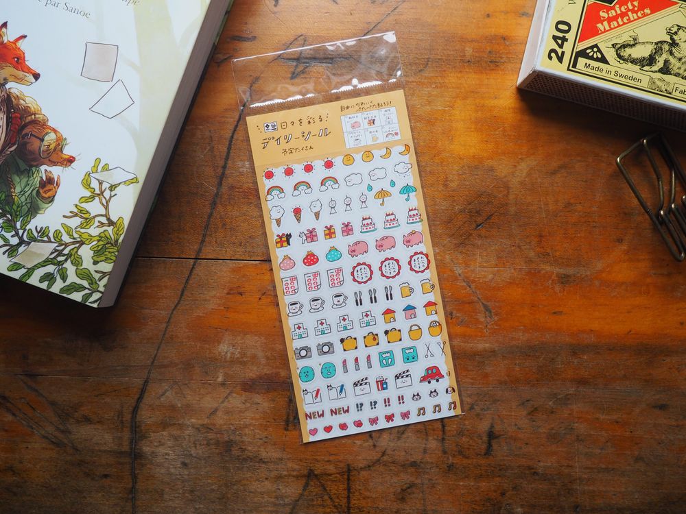 Furukawashiko - Transparent Stickers - 1 Sheet - Planner Stickers
