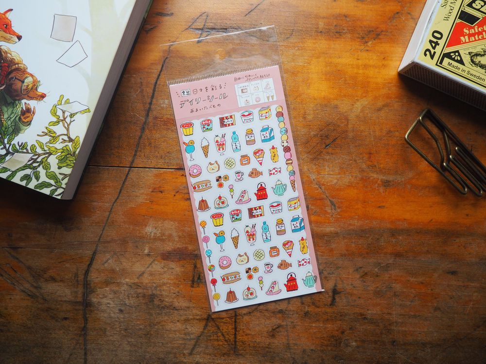 Furukawashiko - Transparent Stickers - 1 Sheet - Sweets