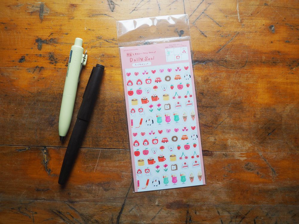 Furukawashiko - Transparent Stickers - 1 Sheet - Tamamono Red