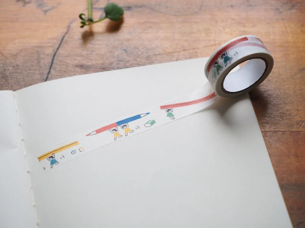 Furukawashiko - Washi Tape - Pencil Kids (QMT60)