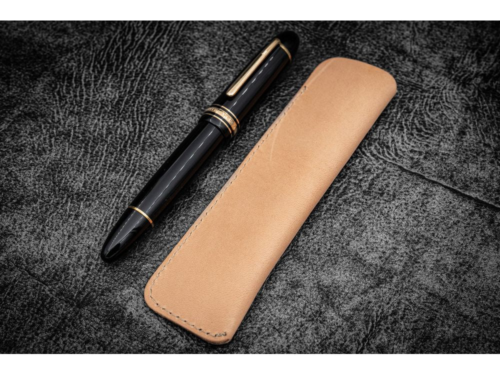 Galen Leather - Single Fountain Pen Sleeve - Undyed Leather