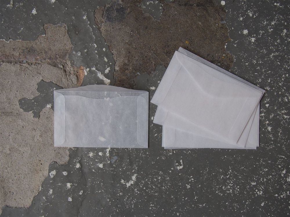 Glassine Envelopes 20 Pack - 4.25" x 2.5"