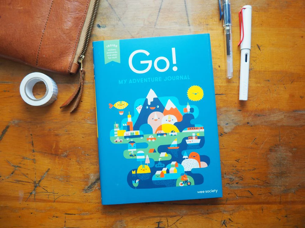 Go! (Blue): A Kids' Interactive Travel Diary and Journal