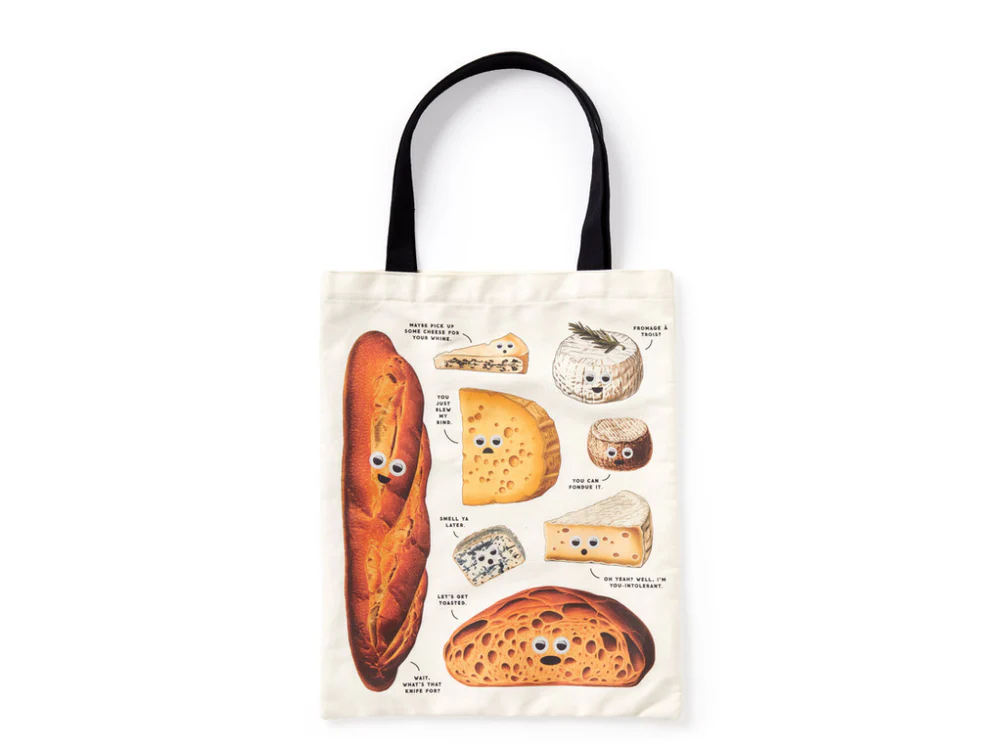 Googly Food Canvas Tote