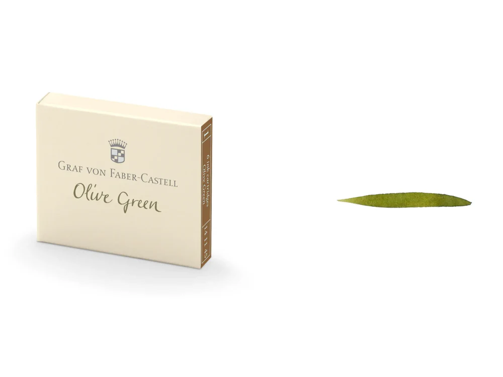 Graf Von Faber-Castell Cartridges - Olive Green