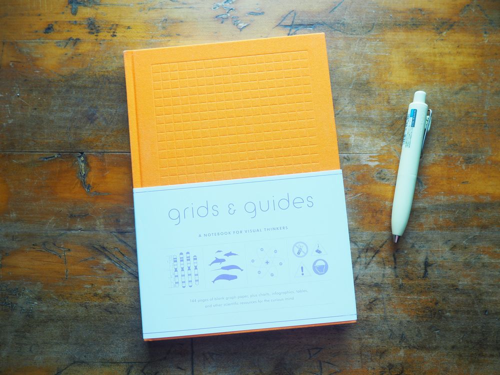 Grids & Guides - A Notebook for Visual Thinkers - Orange