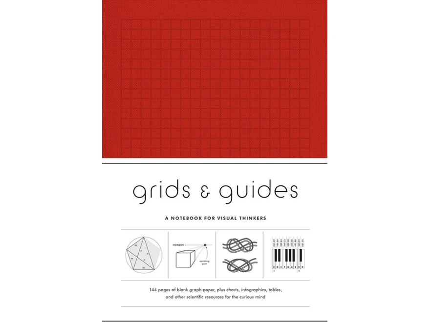 Grids & Guides - A Notebook for Visual Thinkers - Red