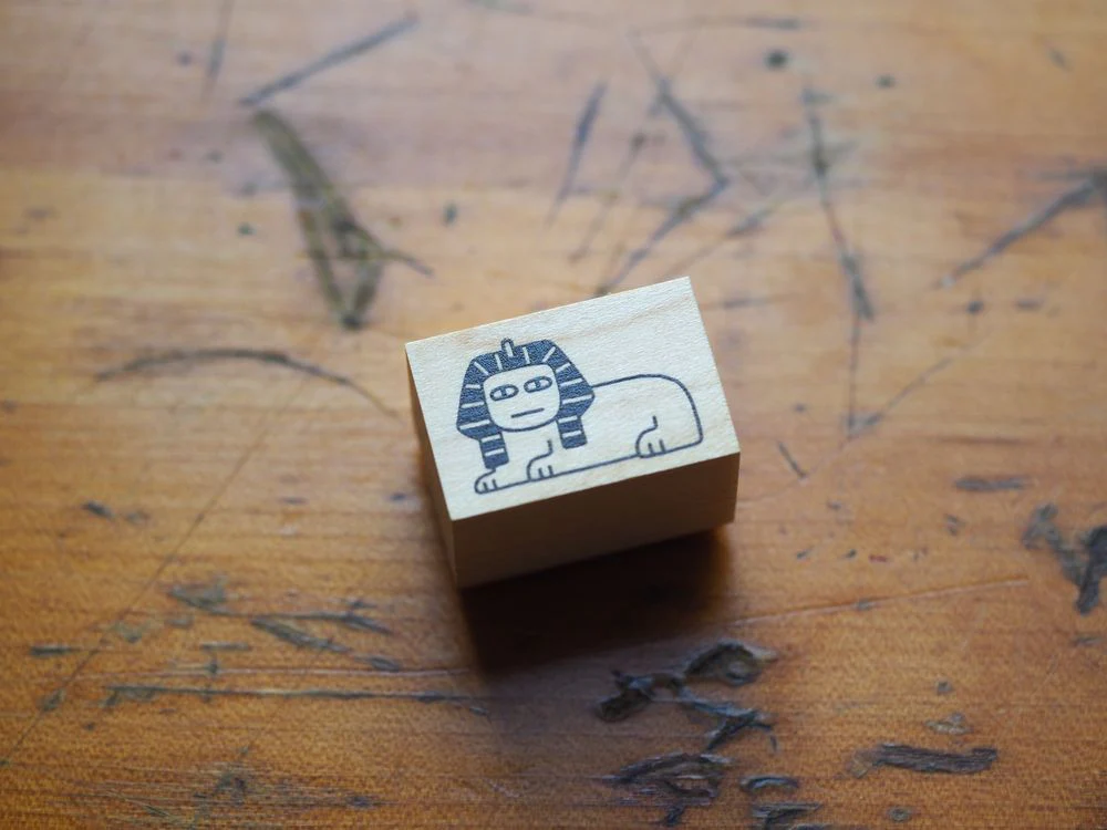 Hankoyamuramin Wooden Stamp - Sphinx