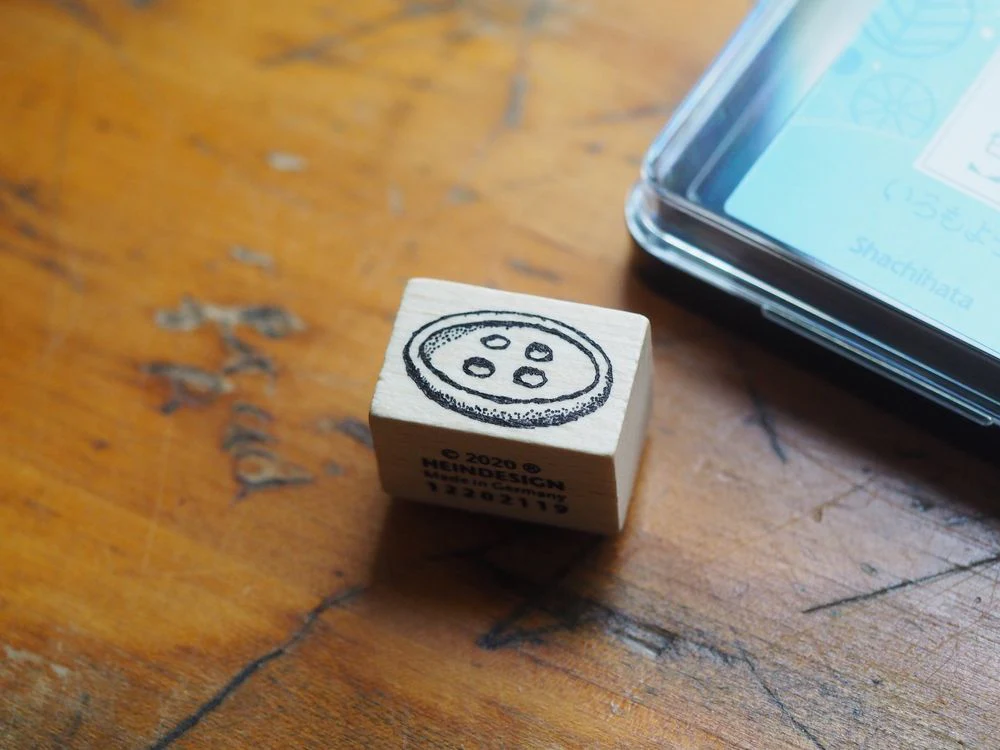 Heindesign Rubber Stamp - Button