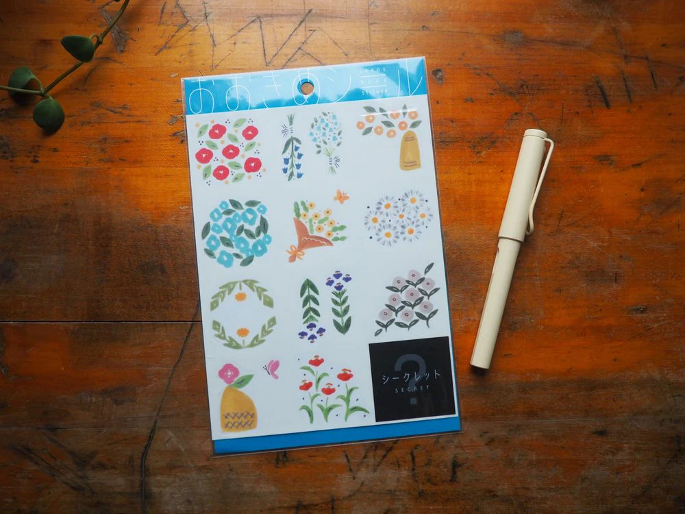 Hitotoki - Large Stickers - 12 Stickers - Bouquet