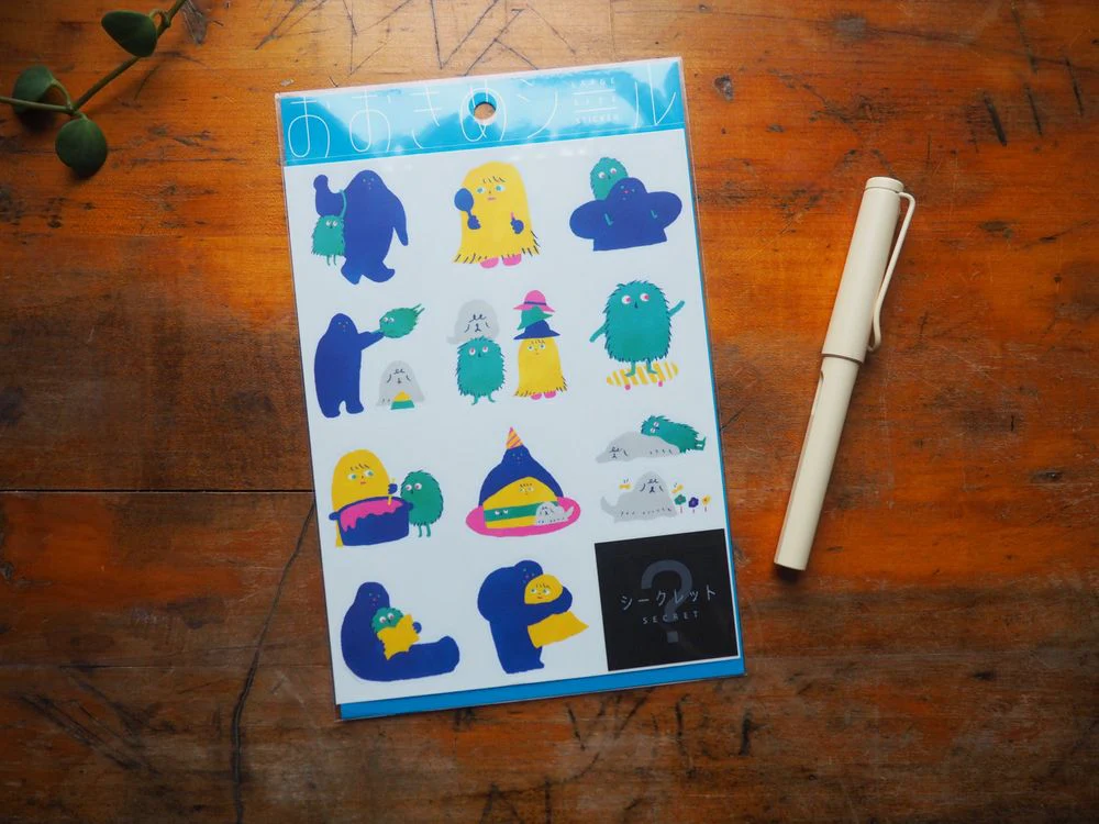 Hitotoki - Large Stickers - 12 Stickers - Monster