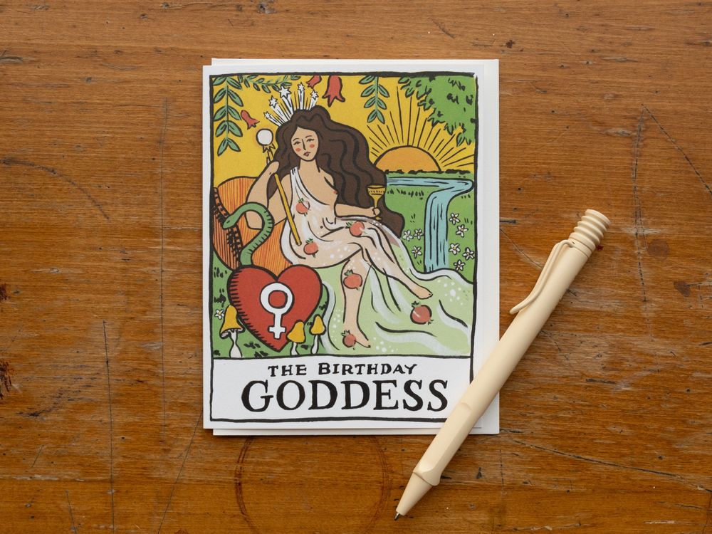 Idlewild Co. - Greeting Card - Birthday Goddess