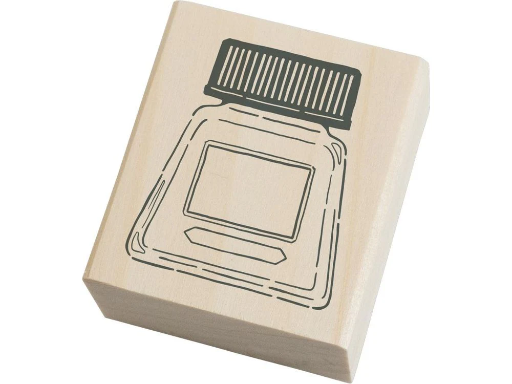 Ink Aibou/ Ink Bottle Rubber Stamp (TSW-128)