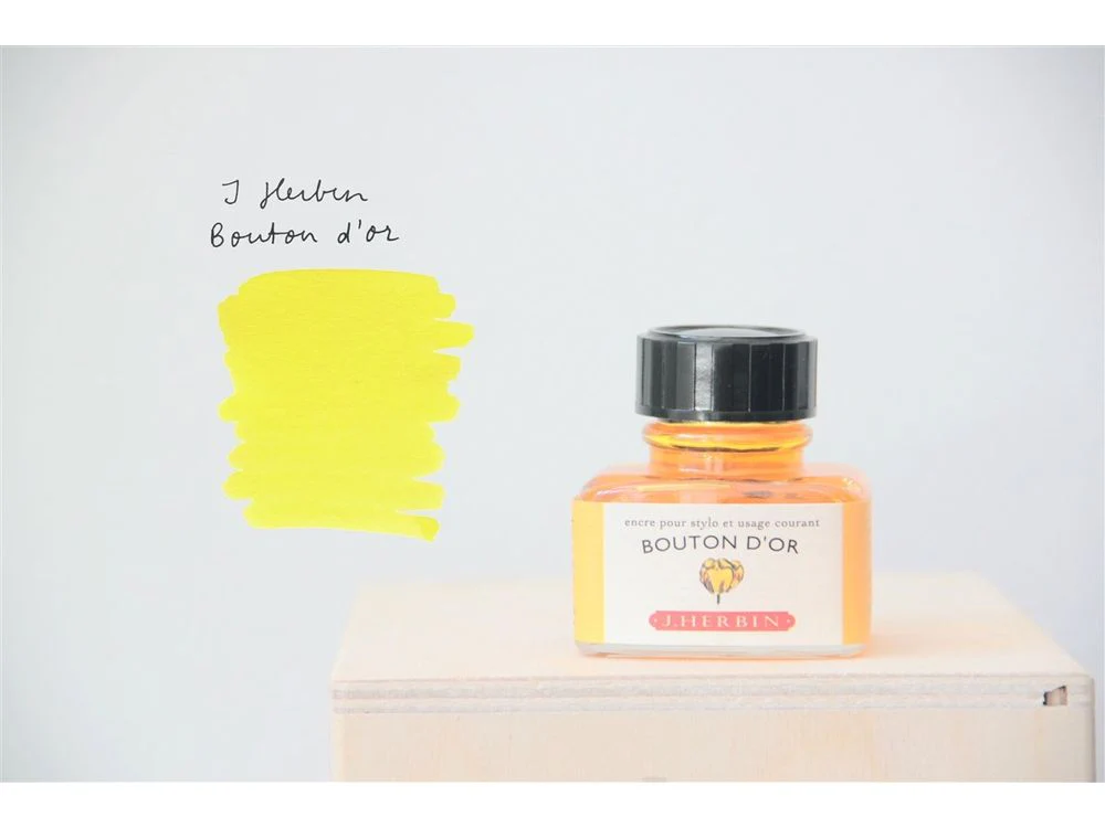 J. Herbin Fountain Pen Ink (30mL) - Bouton D'or