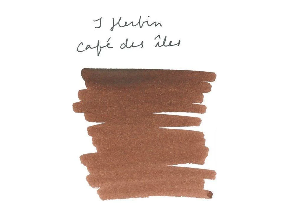 J. Herbin Fountain Pen Ink (30mL) - Cafe Des Iles - Image 2