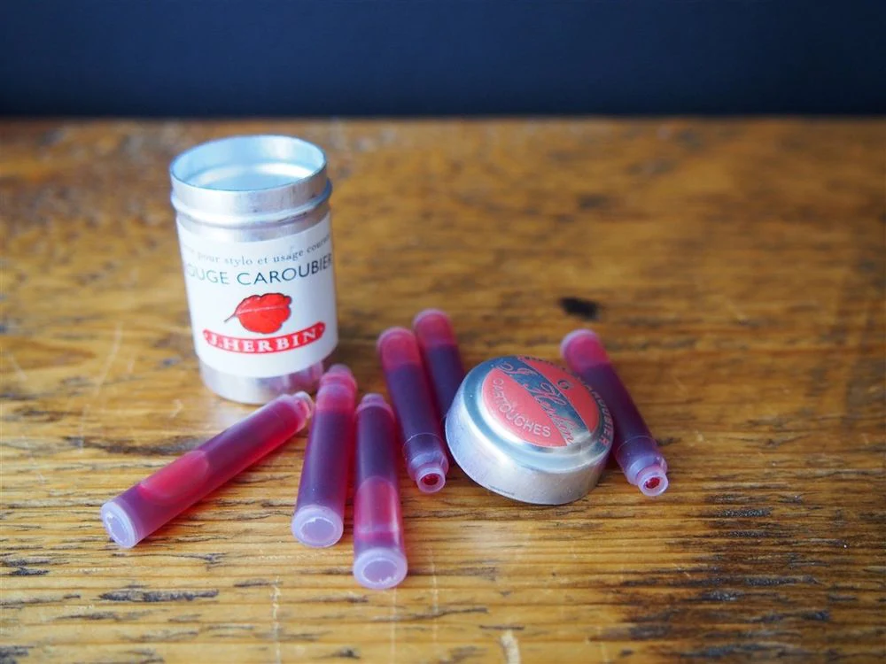 J. Herbin Ink Cartridges - Rouge Caroubier