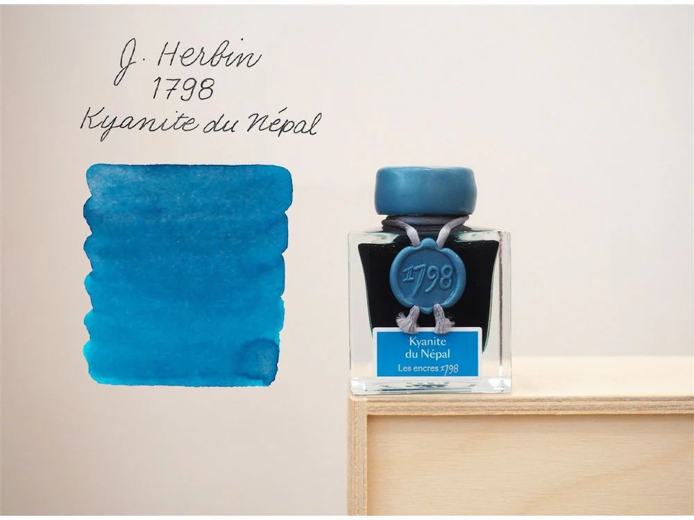 Jacques Herbin Fountain Pen Ink (50mL) - 1798 Anniversary - Kyanite du Nepal
